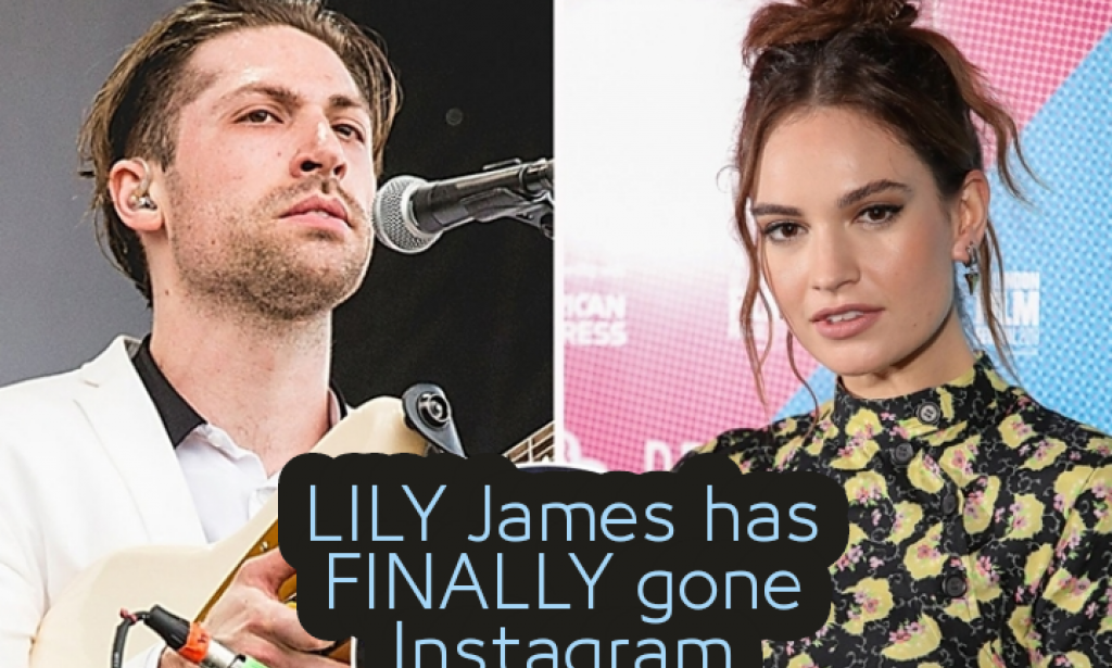 LILY James has FINALLY gone Instagram