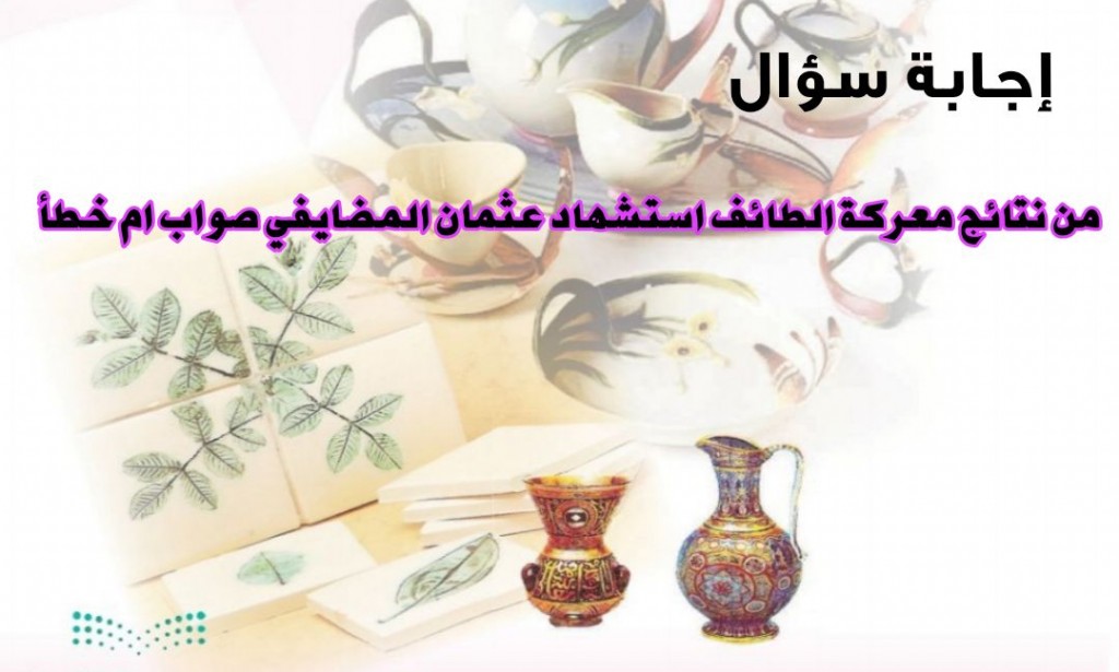 من نتائج معركة الطائف استشهاد عثمان المضايفي